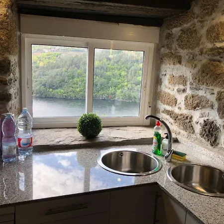 펜션 Casa Campacinas Casas Vacacional Con Vistas Del Rio O Carballo